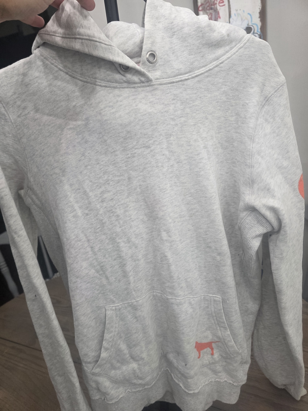 Vintage Victoria's Secret PINK Light Gray Hoodie Florida Gators - Picture 3 of 4